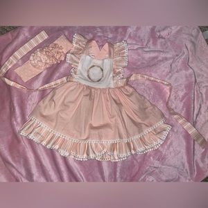 Serendipity dress with criss cross bow. Just add monogram!